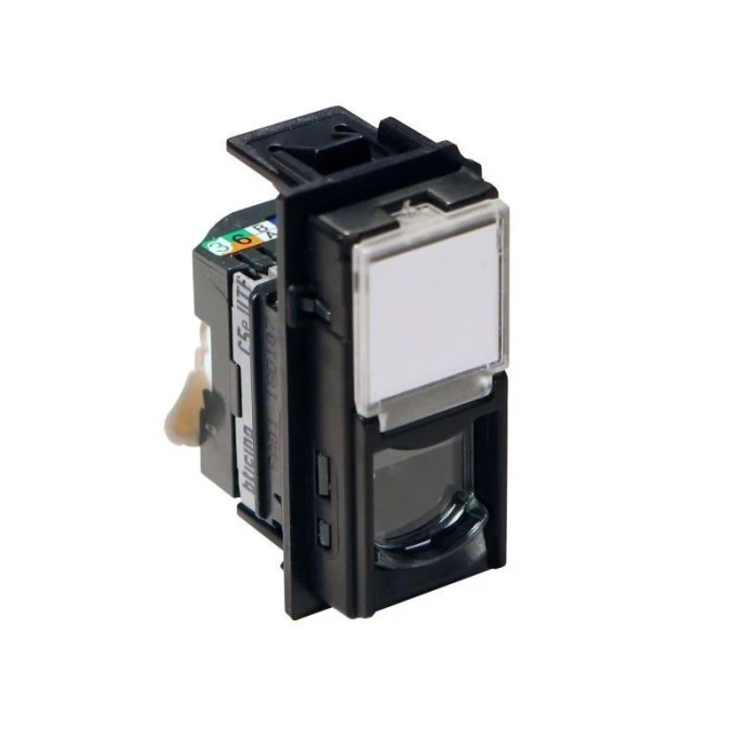 LIVING NOW gniazdo RJ45 UTP kat.5e 1mod. czarny KG4279C5E - obrazek 1