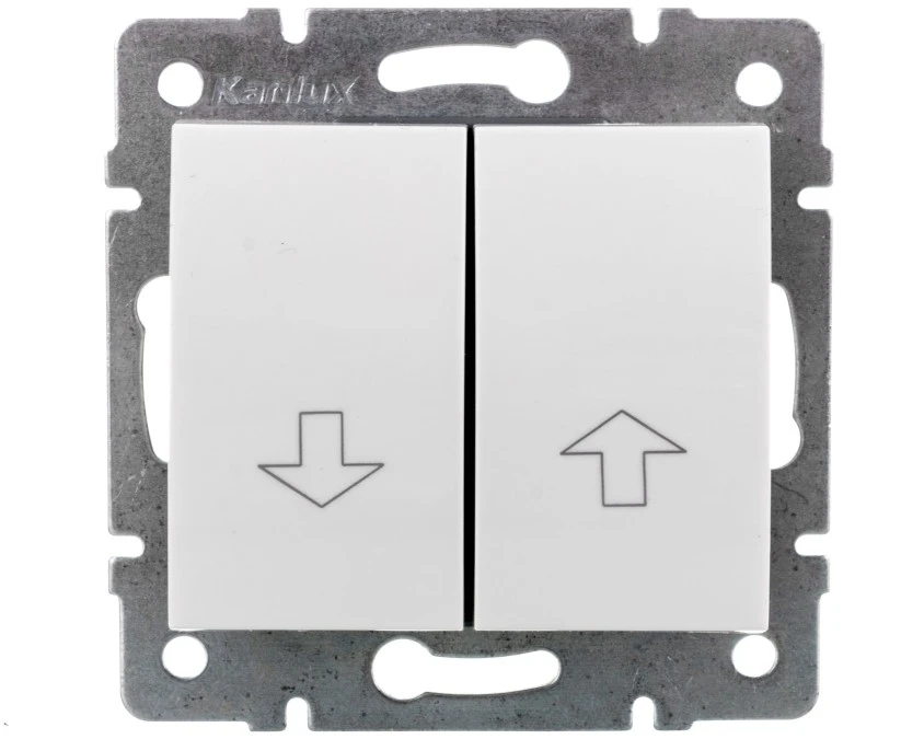 LOGI Łącznik żaluzjowy śrubowy 10AX 250V biały 021100102 25077 - obrazek 1