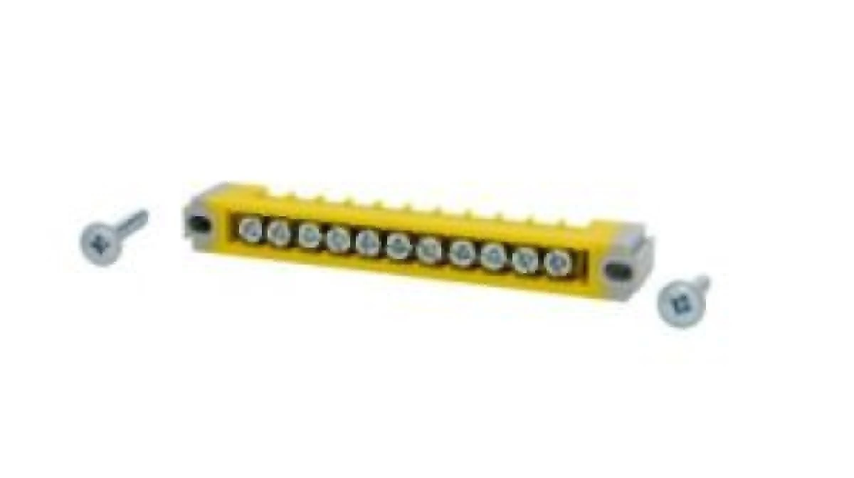 Listwa PE 11‑modułowa żółta ERP‑PE1 /do rozdzielnic ERP/ 001101283 - obrazek 1