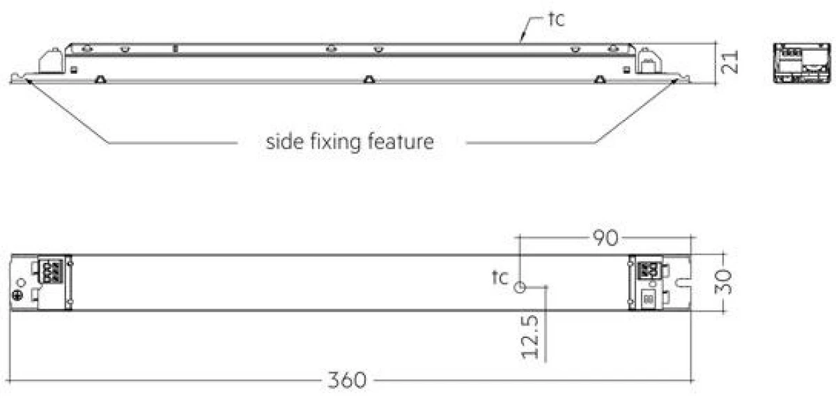 LC 165W 400‑700mA 320V flexC lp SNC4 Zasilacz LED liniowy stałoprądowy nieściemnialny ESSENCE TRIDONIC - obrazek 3