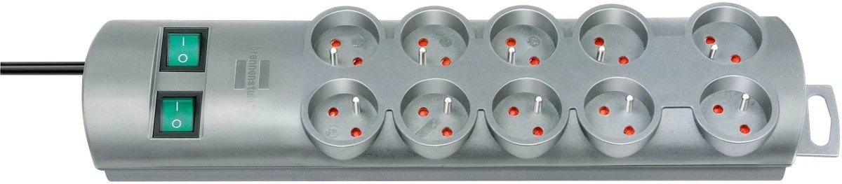 Listwa zasilająca Primera‑Line 2m 10 gniazd srebrna H05VV‑F 3G1,5 1153394120 - obrazek 2