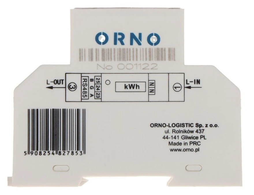 LICZNIK ENERGII ELEKTRYCZNEJ OR‑WE‑526 JEDNOFAZOWY ORNO - obrazek 3