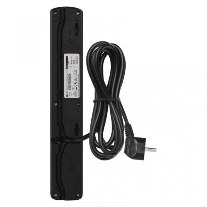 Listwa przeciwprzepięciowa EMOS (Acar) F5 5 gniazd 3m czarna EMOS P53872 - obrazek 3