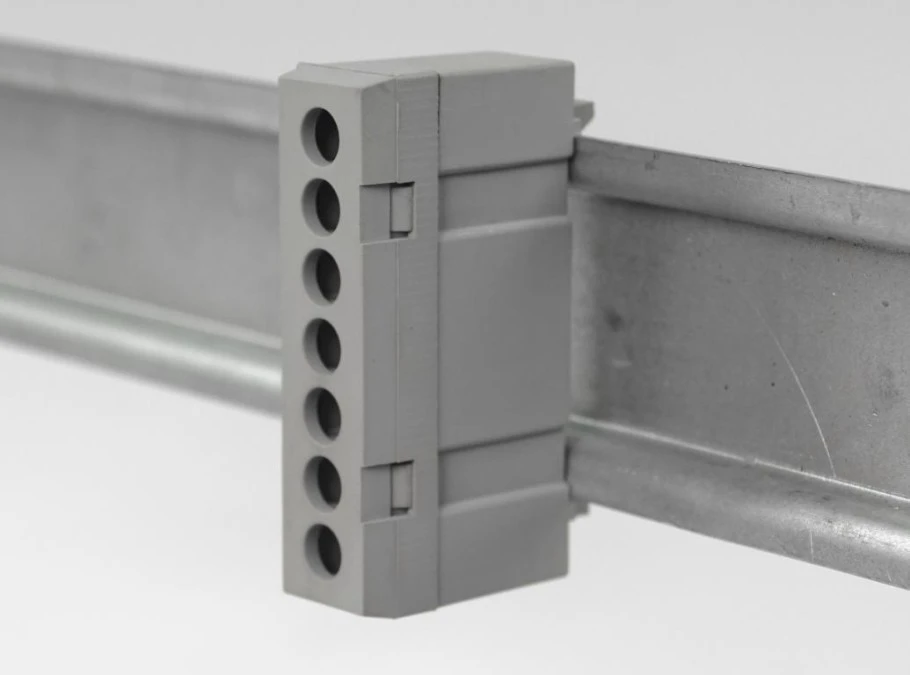 Listwa zaciskowa 7‑polowa 1‑16mm2 szara LZMI‑W7 - obrazek 3