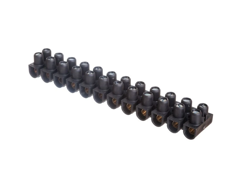 Listwa zaciskowa 12‑torowa 10mm2 czarna 034215 - obrazek 1
