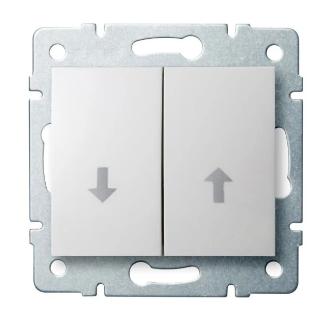 LOGI Łącznik żaluzjowy zwierny śrubowy 10AX 250V biały 021310102 25099 - obrazek 1