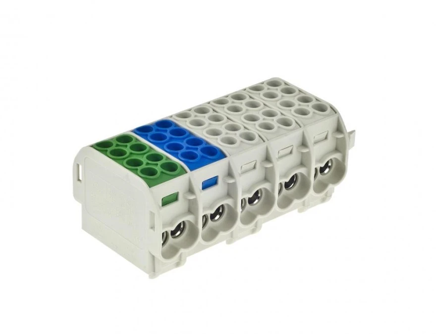 Listwa zaciskowa pięciopolowa ZGX 5x(1x25/2x16) mm2 (3P+N+PE) ENE‑00512 - obrazek 1