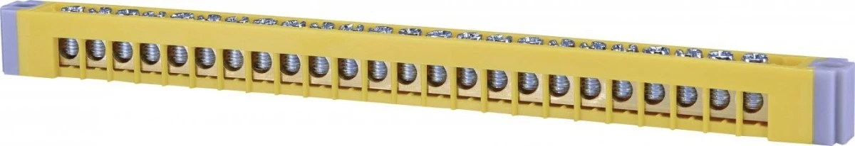 Listwa PE 24 ‑zaciski żółta ERP‑PE2 / do rzdzielnic ERP/ 001101284 - obrazek 1
