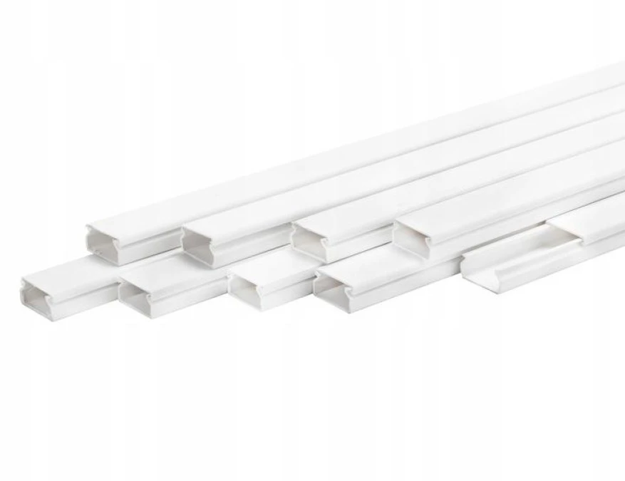 Listwa elektroinstalacyjna kanał kablowy STANDARD BKK 20x10mm korytko z pokrywą / 1 m / - obrazek 2