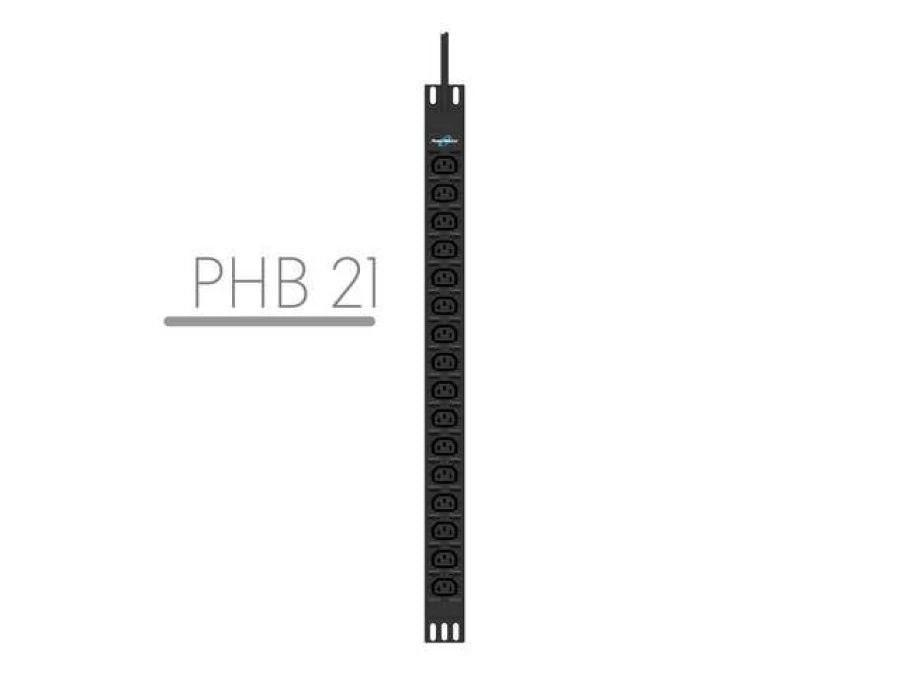 LISTWA ZASILAJĄCA RACK PDU 19 POWERWALKER 16A 16X IEC C13 3M C20 MONTAŻ PIONOWY CZARNA 10133023 - obrazek 1