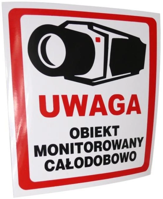 NAKLEJKA OBIEKT MONITOROWANY 20x20 6039 - obrazek 2