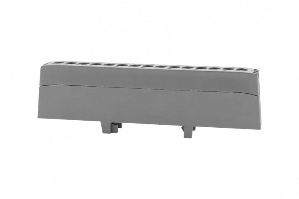 Listwa prądowa ZPI 15‑modułowa 15x16mm2 ‑ szara IP20 - obrazek 2