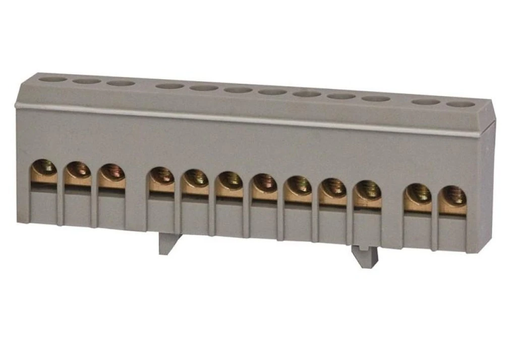 Listwa prądowa 12‑modułowa 12x16mm2 szara IP20 - obrazek 1
