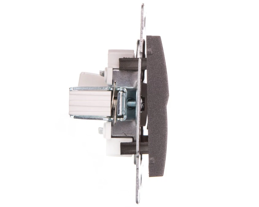 LOGI Gniazdo komputerowe pojedyncze (RJ45Cat 5e Jack) Grafit 25285 - obrazek 3