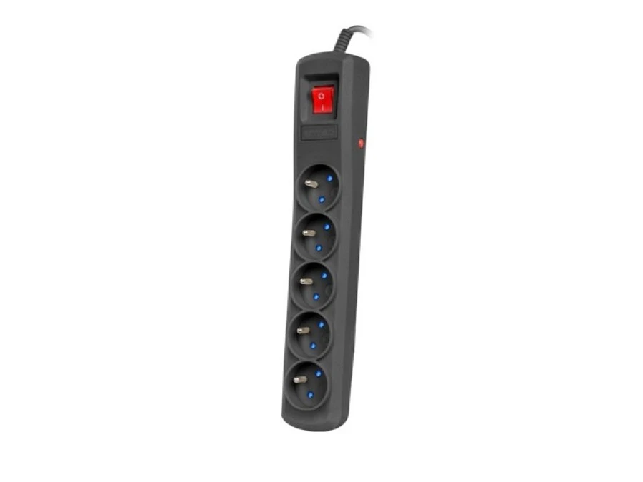 LISTWA ZASILAJĄCA ARMAC R5 1.5M 5X 230V PL 10A CZARNA R5/15/CZ - obrazek 1