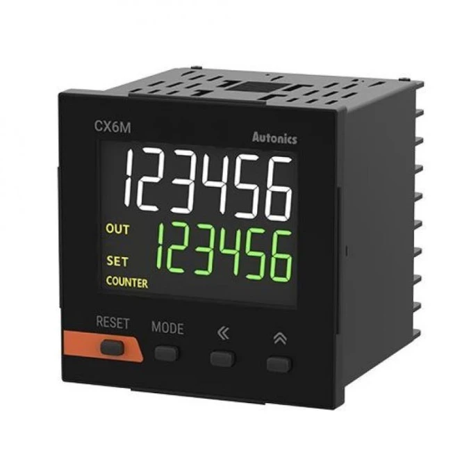 Licznik: elektroniczny LCD czas/impulsy SPDT IN 1: napięciowe CX6M‑1P4F - obrazek 1