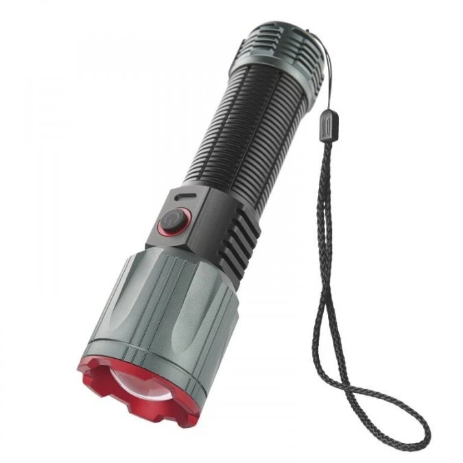 Latarka metalowa LED 3000 lm, 5000 mAh, ładowalna P3122 - obrazek 1