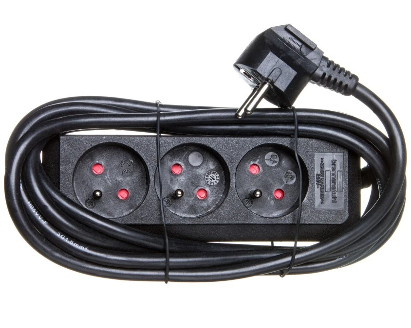 Listwa zasilajaca Eco‑Line 3m 3x230V czarna H05VV‑F 3G1,5 1157504130 - obrazek 1