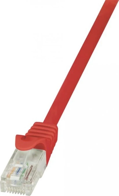 LogiLink Patchcord U/UTP czerwony kat.5e PVC 1,5m. - obrazek 1