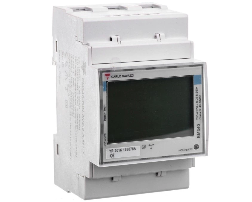 Licznik energii 3‑fazowy elektroniczny port M‑bus EM340DINAV23XM1X - obrazek 1