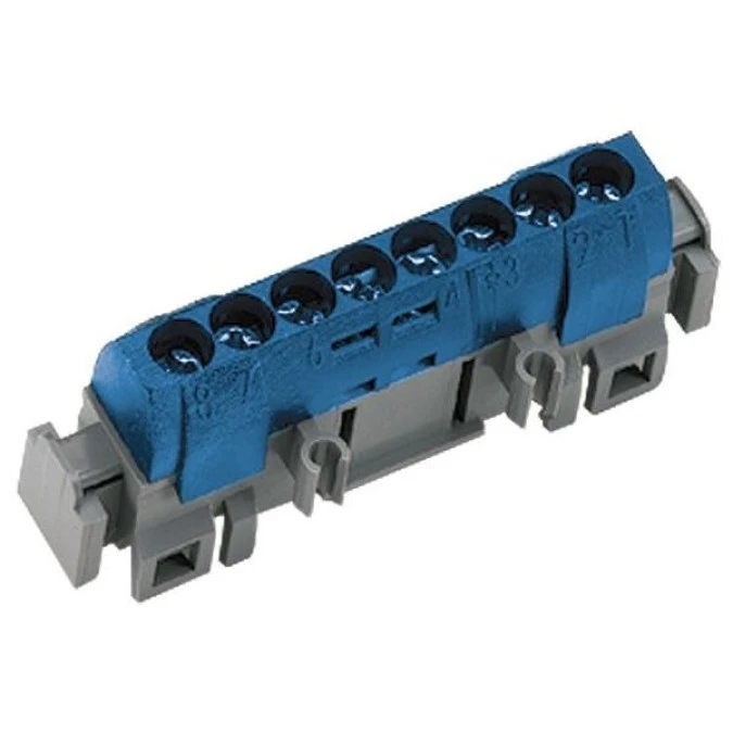 Listwa przyłączeniowa 8‑otworów niebieska IP2xN‑8 004842 - obrazek 3