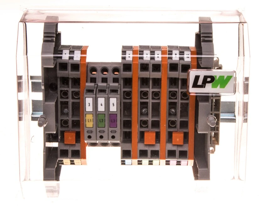 Listwa pomiarowa LPW 10‑torowaz bezpiecznikami wykonanie suwakowe 847‑585 - obrazek 2