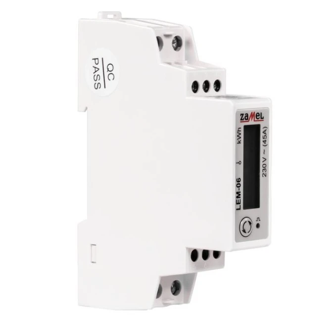 Licznik energii elektrycznej 1‑fazowy MODBUS pomiar bezpośredni do 45A LEM‑06 - obrazek 3