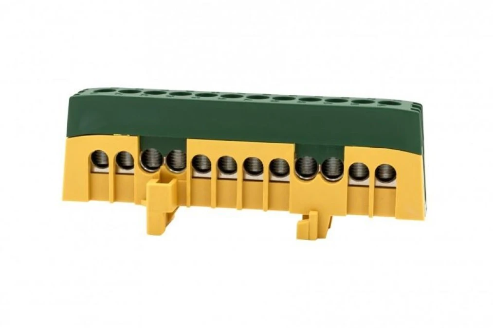 Listwa ochronna ZPI 12‑modułowa (12x16mm2) IP20 AL/CU ‑ żółto/zielona - obrazek 1