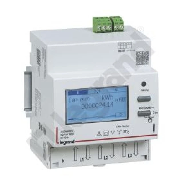 Licznik energii z MID pomiar bezpośredni do 63A 3P z wyj. RS485 2‑taryfowy 412093 - obrazek 1