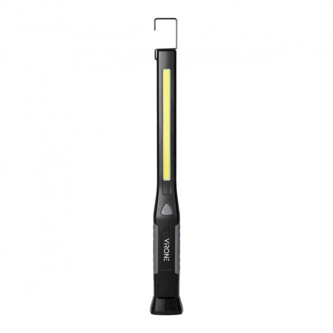 Latarka warsztatowa LED, 400lm+100lm, 1200mAh, magnes, hak,WL‑17 - obrazek 1