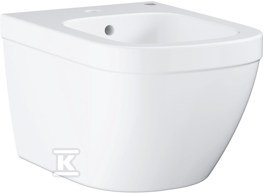 Bidet wiszący Euro Ceramics, 540 x 375 mm, biel alpejska 39208000 - obrazek 1