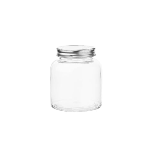 Vogue CP082 szklany słoik z pokrywką ze stali nierdzewnej, 84 średnica x 100 mm H, 330 ml, 30 ml. - obrazek 1