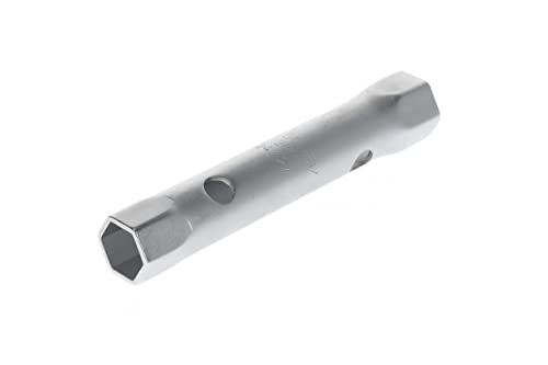 GEDORE Klucz nasadowy podwójny, 24 + 27 mm, 6 kątny, długość 180 narzędzie do nakrętek samochodowych, 26 R x 27, stal chromowana - obrazek 1