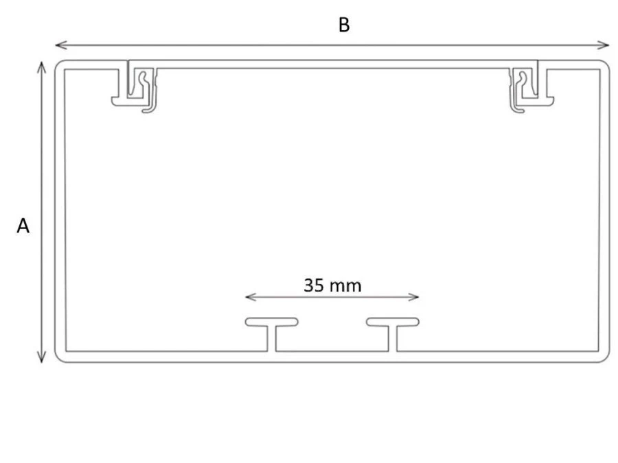 Listwa Kanał Kablowy Elektroinstalacyjny Podparapetowy 60x110mm 2m Biały - obrazek 3