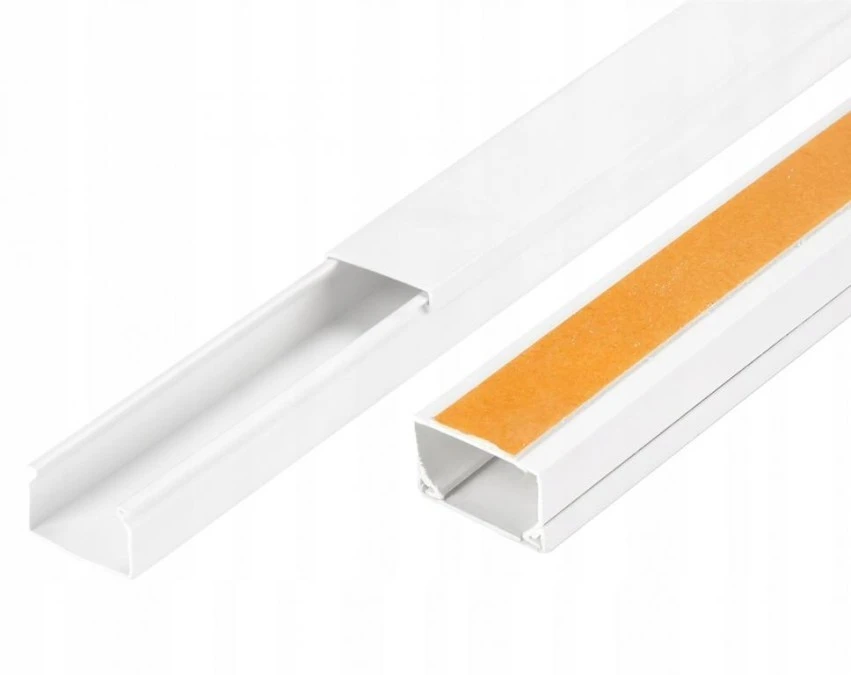 Listwa elektroinstalacyjna kanał kablowy BKK 25x25mm korytko z pokrywą i taśmą montażową 2‑stronną / 2 m / 4/EB/KK 25x25/TS - obrazek 1