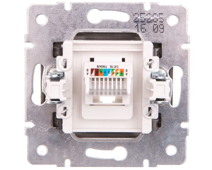 LOGI Gniazdo komputerowe pojedyncze (RJ45Cat 5e Jack) Grafit 25285 - obrazek 2