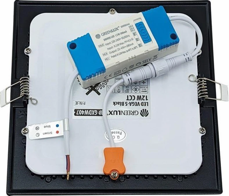 LED VEGA‑S Black 12W CCT 1100/1600lm ‑ Oprawa LED do zabudowy p/t (Downlight LED) GXDW407 - obrazek 2