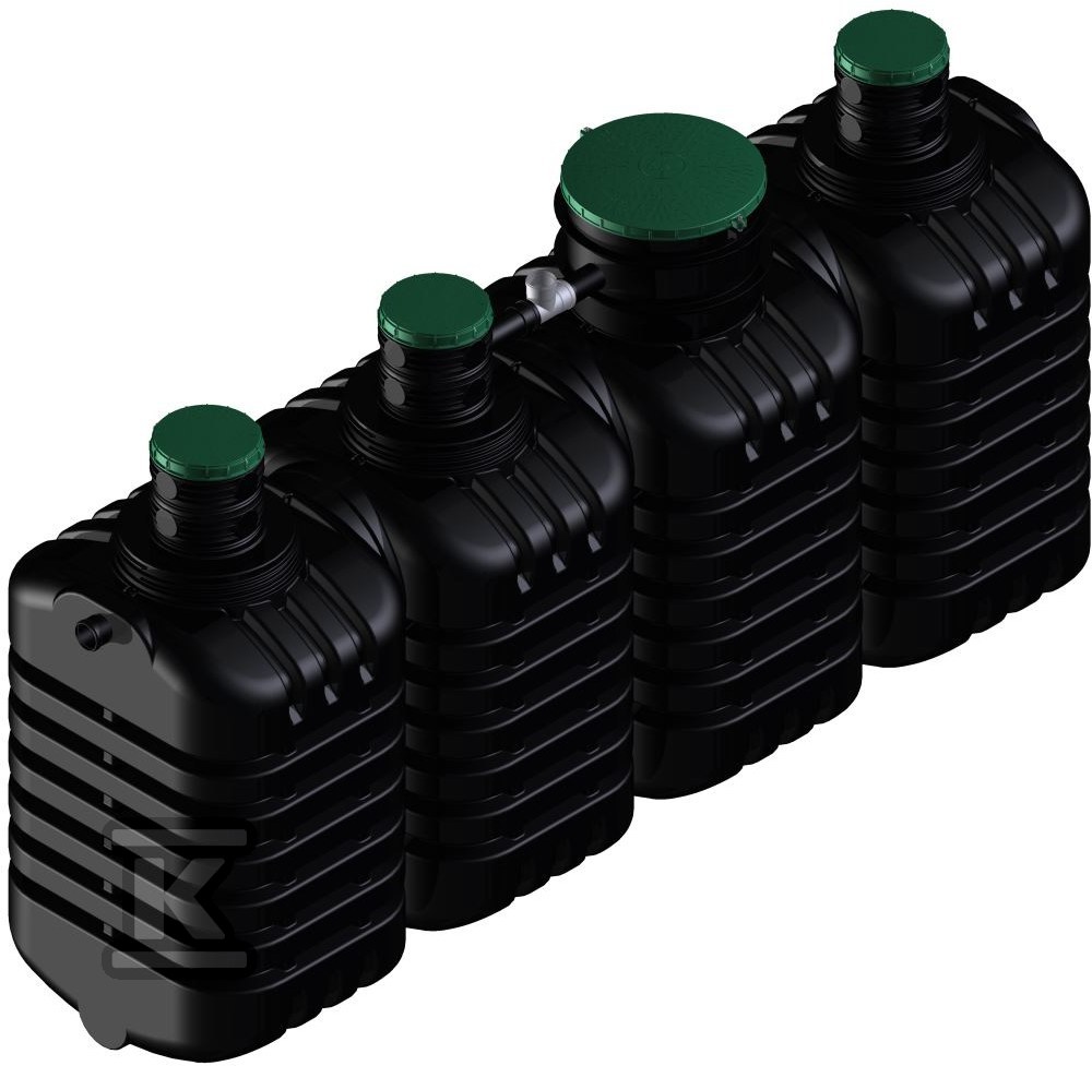 Oczyszczalnia przydomowa biologiczna ACTIBIO12 (RLM: 9-12 użytkowników), przepustowość 2.7m3/dobę, zbiornik 10000L, osadnik 5000L, reaktor 5000L , zewnętrzna skrzynka sterująca, technologia SBR z osadem czynnym W-203 - obrazek 1
