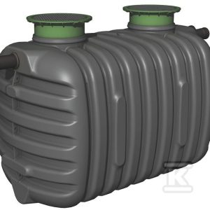 Osadnik gnilny PEHD EPURBIO4 (RLM: 4 użytkowników) 2100L, z filtrem biologicznym, pokrywy teleskopowe D400 H500 W-086TM Osadnik gnilny PEHD EPURBIO4 (RLM: 4 użytkowników) 2100L, z filtrem biologicznym, pokrywy teleskopowe D400 H500 W-086TM