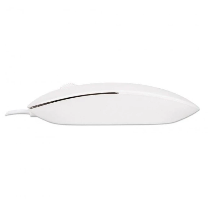 Mysz Optyczna USB 1000dpi SuperSlim Biała Manhattan - obrazek 3