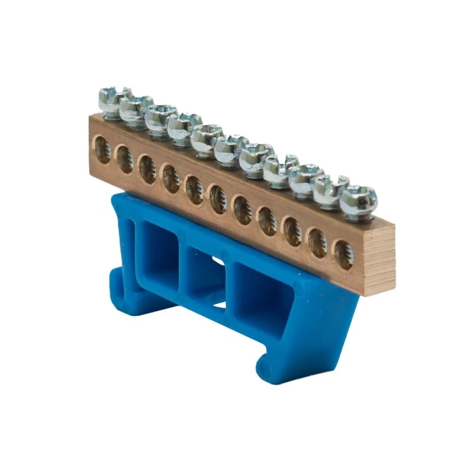 Listwa zaciskowa 11x10mm2 niebieska TH 35‑11/N 48.511