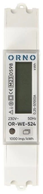 LICZNIK ENERGII ELEKTRYCZNEJ OR‑WE‑524 JEDNOFAZOWY ORNO - obrazek 3