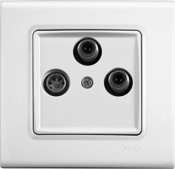 Linnera S Gniazdo Tv‑2xsat, Kolor Biały / 91440053