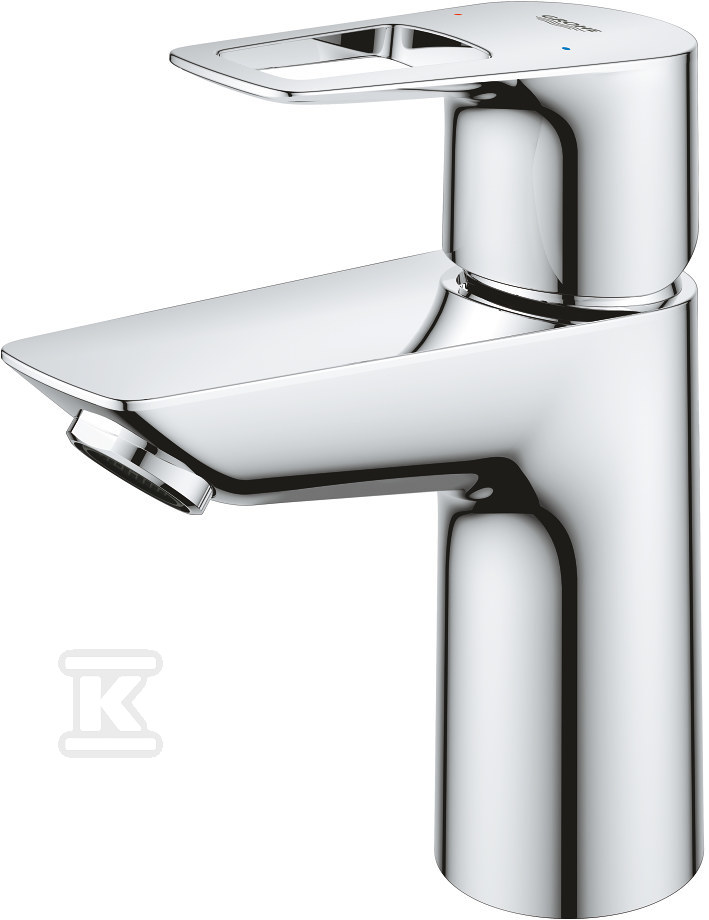Bateria umywalkowa Grohe BauLoop, DN 15, rozmiar S, z korkiem push-open, przepływ 5,7 l/min. 23878001 - obrazek 1