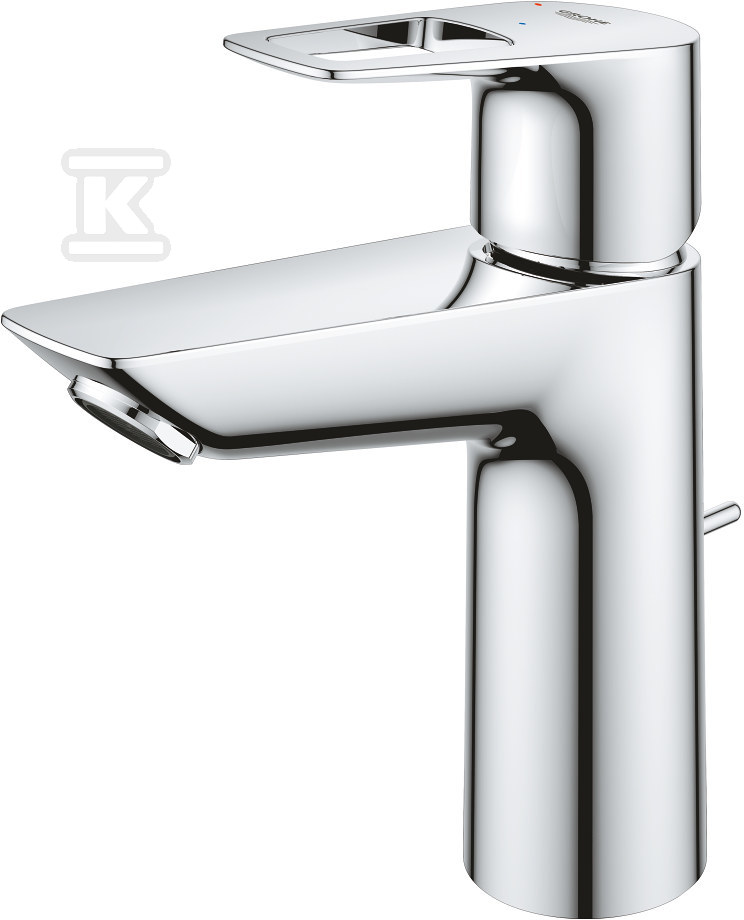 Bateria umywalkowa Grohe BauLoop, DN 15, rozmiar M, z zestawem odpływowym, przepływ 5,7 lmin., głowica oszczędnościowa 23887001 - obrazek 1