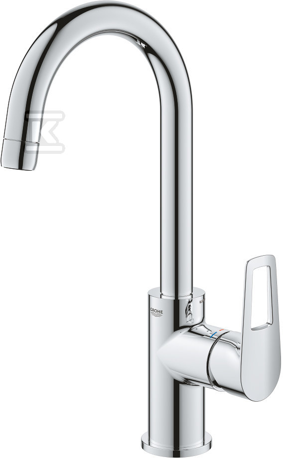 Bateria umywalkowa Grohe BauLoop, DN 15, rozmiar L, z korkiem push-open 23891001 - obrazek 1