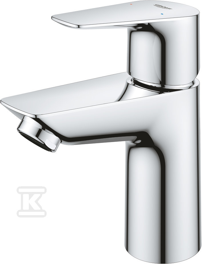 Bateria umywalkowa Grohe BauEdge, DN 15, rozmiar S, z korkiem push-open, przepływ 3,5 l/min. 23896001 - obrazek 1