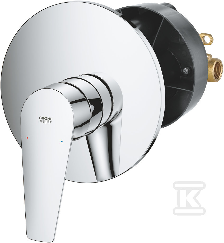 Bateria prysznicowa Grohe jednouchwytowa BauEdge, głowica 46mm 29078001 - obrazek 1
