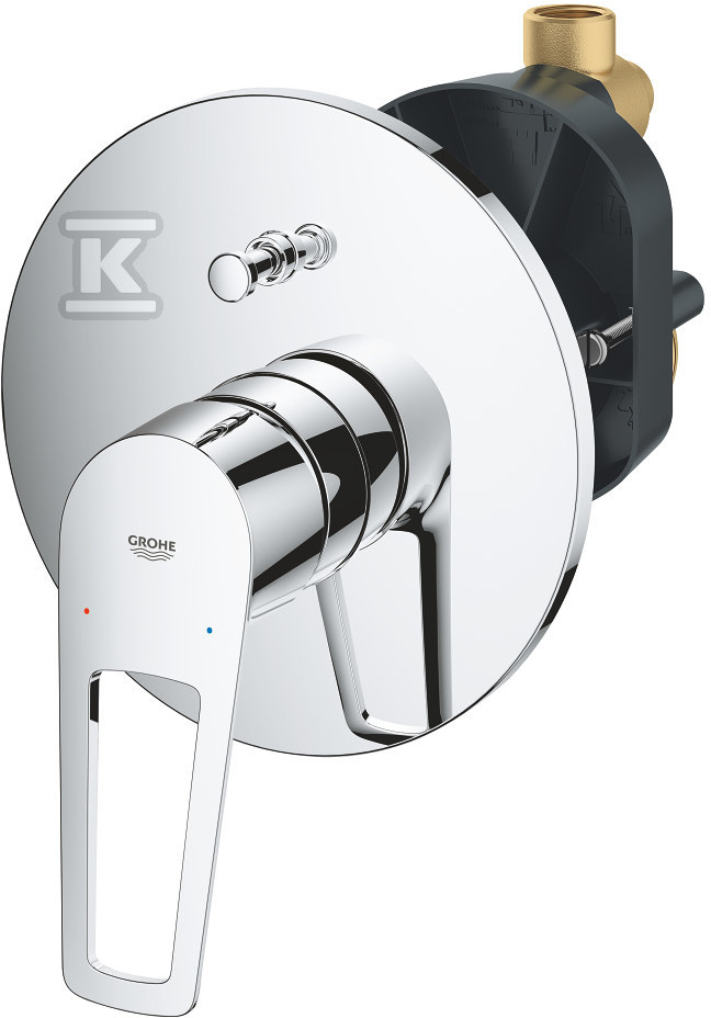 Bateria wannowa Grohe BauLoop jednouchwytowa, głowica 46mm 29081001 - obrazek 1