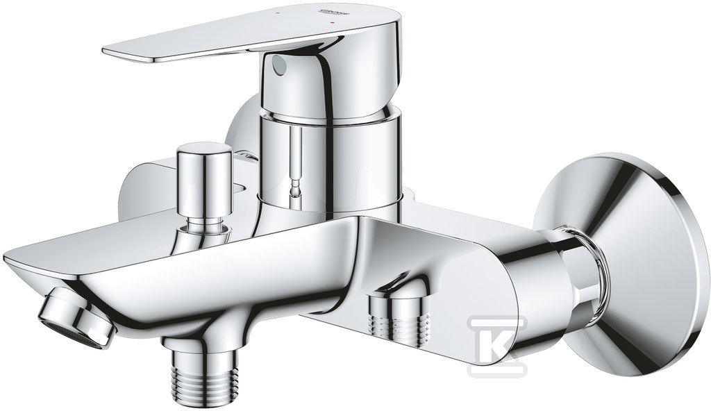 Bateria wannowa jednouchwytowa BauEdge, chrom 23604001 - obrazek 1